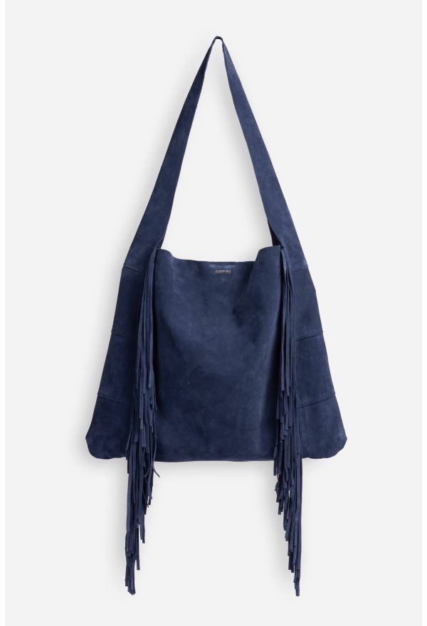 ITALIAN SUEDE FRINGE HOBO